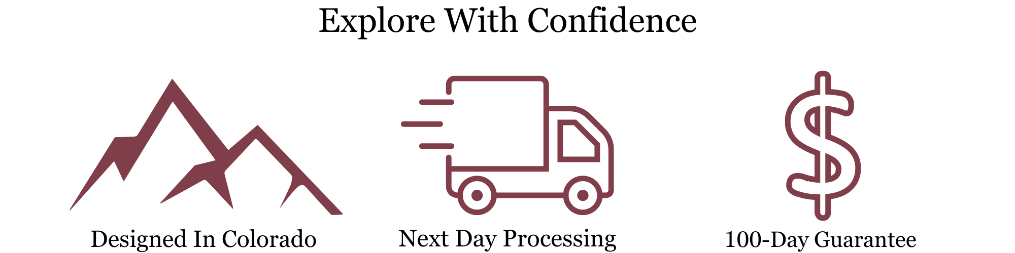 Designed In Colorado. Next Day Processing. 100-Day Guarantee.