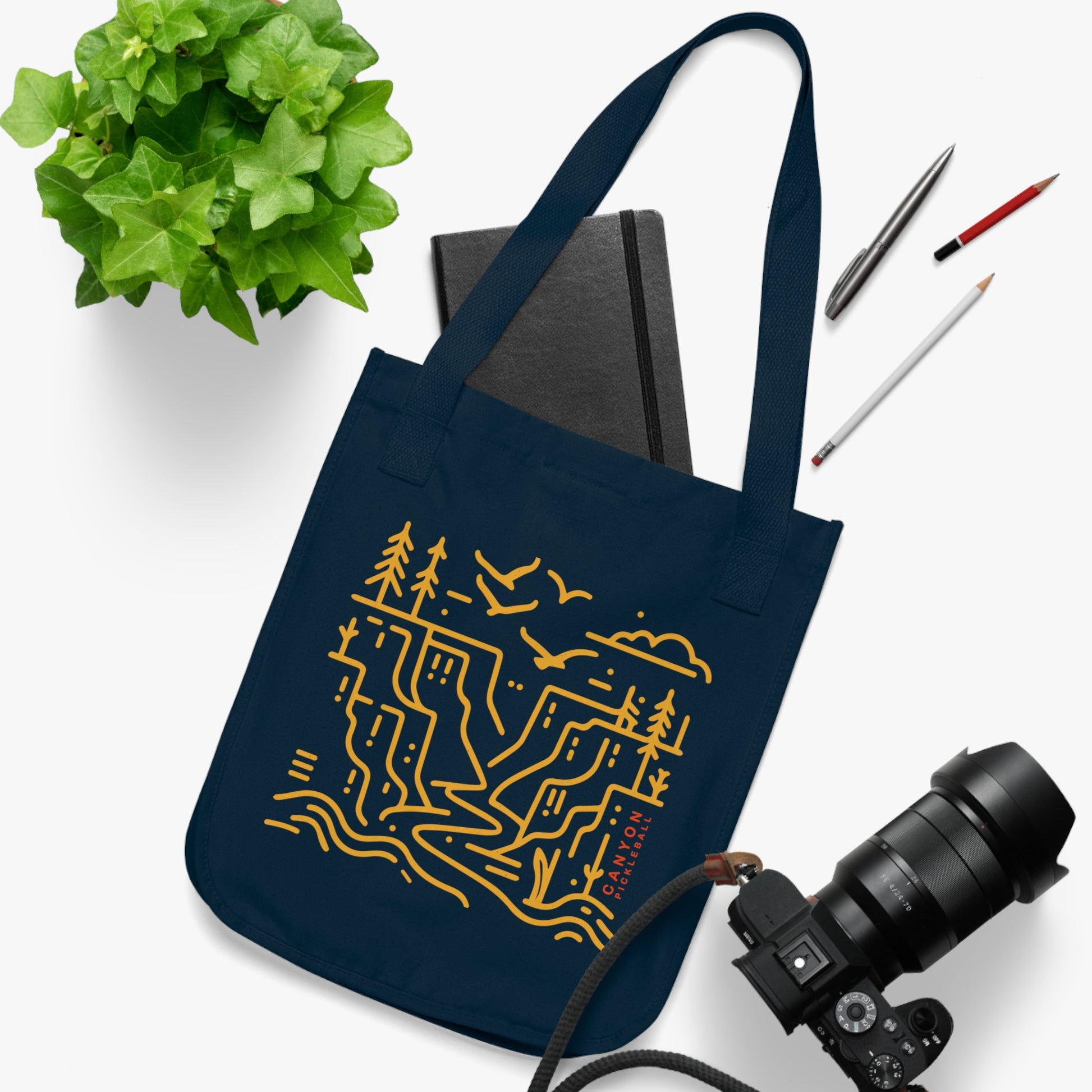 Navy Ridge Tote With Items 