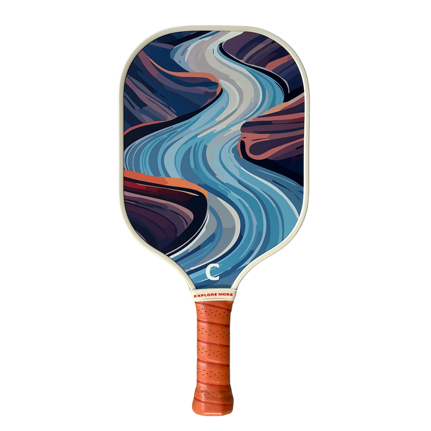 The River's Edge Pickleball Paddle Front